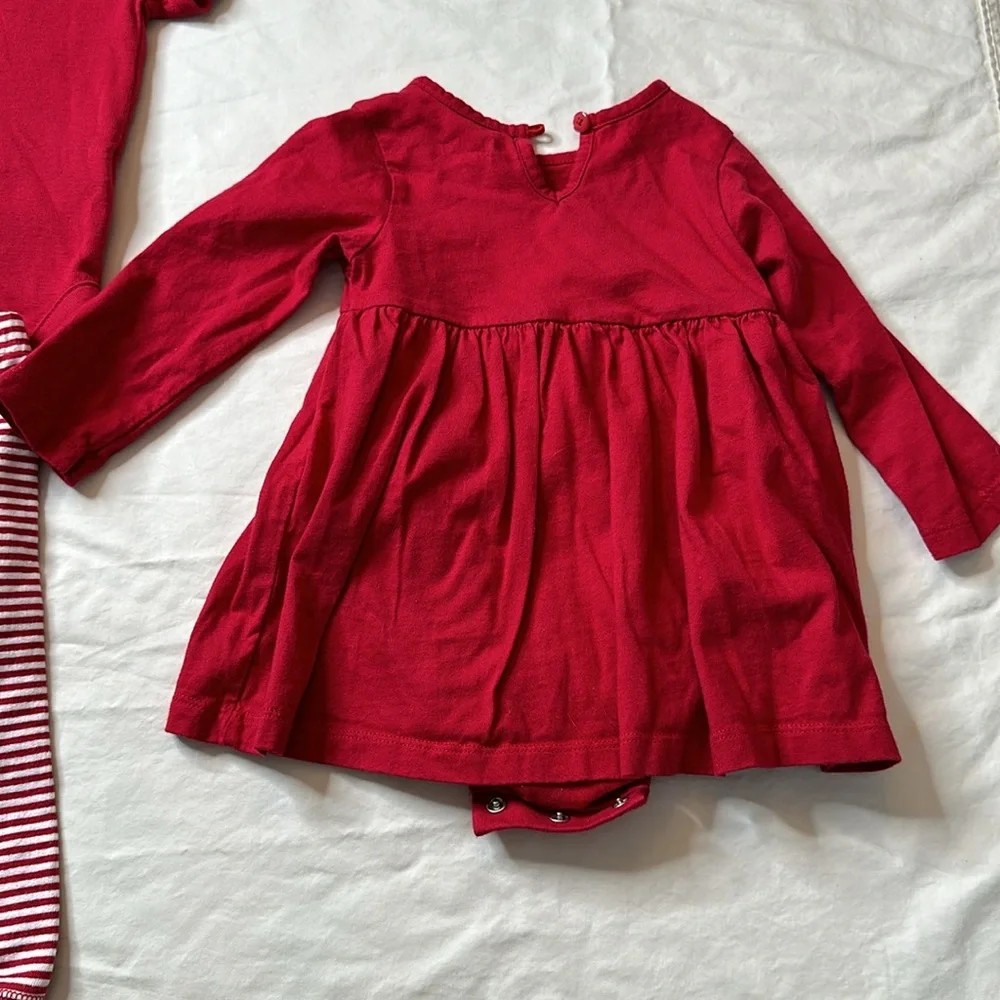 The Children's Place Valentine’s Day bundle. Two dresses and one matching outfit